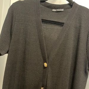 Zara Button Up Midi Dress